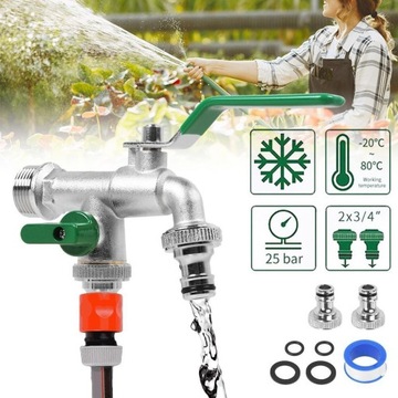 Сад Tap 1/2 '' x 3/4 '' x 3/4 '' 'Dual