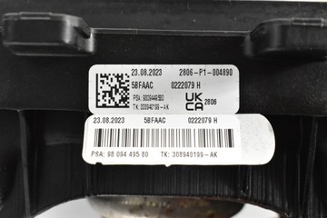9809449580 ULOŽENÍ VZDUCHOVÉ ŘIDIČE SPOLUJEZDCE VIVARO C (W)