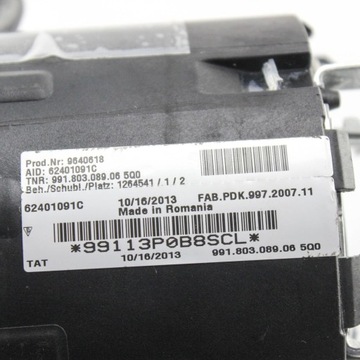 991803089065Q0 AIRBAG ŘIDIČE 3.4 CARRERA 257 2013 PORSCHE 911 (991)