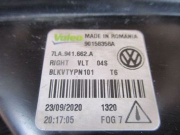 HALOGEN PRAVÝ VW T6 FACELIFT 7LA941662A