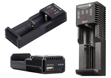 Зарядное устройство everActive UC-100C Li-ion Ni-MH 18650 20700 14500 R6 AA R03 AAA