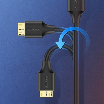 UGREEN KABEL DO DYSKU USB-A - Micro USB-B 3.0 5GBPS 2,1A PRZEWÓD 2M