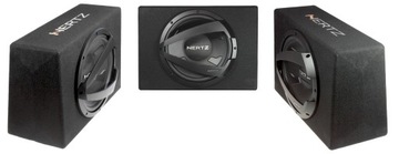 МОЩНЫЙ МОНОБЛОЧНЫЙ УСИЛИТЕЛЬ HERTZ BASS BOX 1000 Вт, КАБЕЛИ ДЛЯ УСИЛИТЕЛЯ