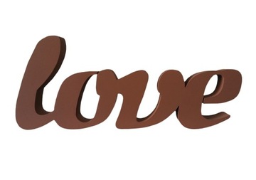 любовная надпись 3D буквы связаны