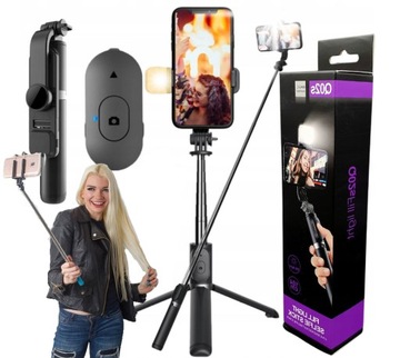 SELFIE STICK - KIJEK TELESKOPOWY ZE STATYWEM DUDAO SOLIDNY Z PILOTEM