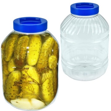 Słoik plastikowy 10L PET zakrętka ogórki kiszenie
