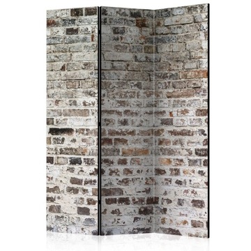 PARAWAN 3-CZĘŚCIOWY W STARY MUR CEGLANY 172x135CM