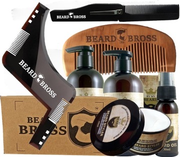 Шаблон расчески для бороды Set By My Beard Brush