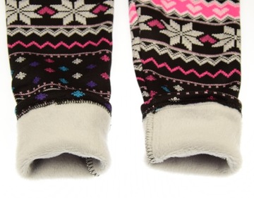 CIEPŁE legginsy 6922C GETRY OCIEPLONE GRUBYM POLAREM NORWESKIE 98/104