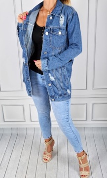 Женская куртка Katana Джинсовая парка Джинсовая парка размера PLUS