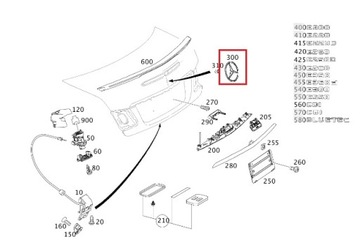 MERCEDES TŘÍDA E W212 HVĚZDA ZNAK KUFRU ZADNÍ ORIGINÁLNÍ