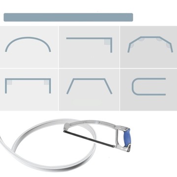 3M ELASTYCZNY, GIĘTY KARNISZ SUFITOWY, DZIELNIK POKOJU DO OKNA WYKUSZOWEGO