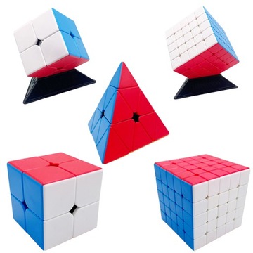 ORYGINALNA KOSTKA 2x2 + 5x5 + Piramida SZYBKA WYREGULOWANA PROFESJONALNA