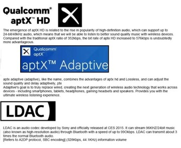Rod Rain Audio Bluetooth 5.1 APTX-HD APTX-Adaptive LDAC + DAC PCM1794A
