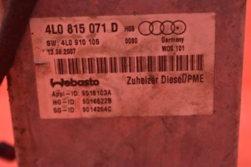 ОТОПЛЕНИЕ WEBASTO AUDI Q7 4L 4.2 TDI QUATTRO 07R