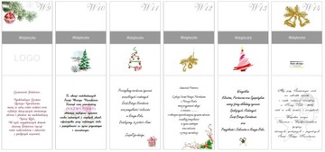 FIRMOWE BIZNESOWE KARTKI ŚWIĄTECZNE Boże Narodzenie z logo koperta