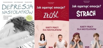Jak ogarnąć emocje? Złość + Strach Karty+ Depresja Nastolatków