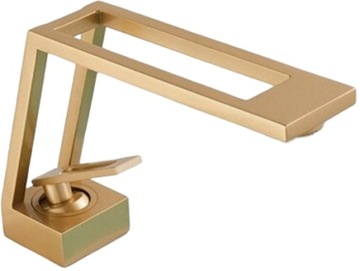 KRAN BATERIA UMYWALKOWA EFEKT DESIGN ZŁOTY MAT v5
