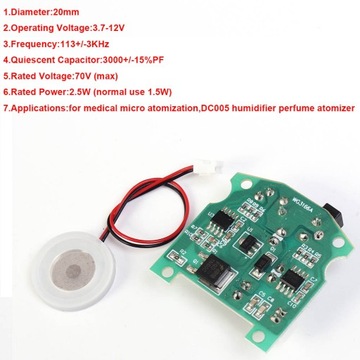 Styl nr 1 Ultradźwiękowy generator mgły Atomizer D