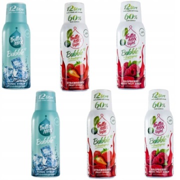 FruttaMax Sada 6 sirupů pro saturátory, 500 ml