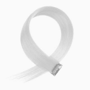 PASMO PASEMKO WŁOSÓW KOLOROWYCH KLIPS BIAŁE