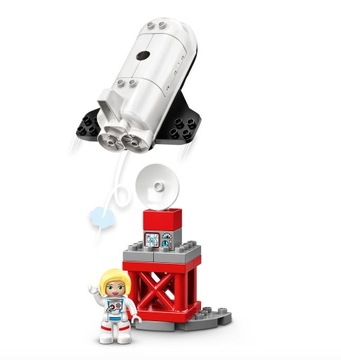 LEGO DUPLO BLOCKS ШАТЛ РАКЕТНЫЙ ПОЛЕТ В КОСМОС ПОДАРОК ​​ДЛЯ ДЕТЕЙ 2, 3, 4, 5 ЛЕТ
