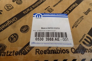 CHRYSLER 200 AVENGER SEDAN SVĚTLO OEM NOVÁ PRAVÁ ZADNÍ 05303988AE SEBRING