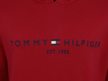 TOMMY HILFIGER bluza męska z kapturem czerwona S