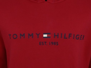 TOMMY HILFIGER bluza męska z kapturem czerwona XS