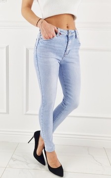 Jeansy spodnie damskie Push - Up M. Sara - Specially Designed - Blue