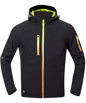 Kurtka Męska Softshell Z Odpinanym Kapturem Ardon CREATRON czarna H6697/L