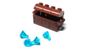 0100f. Lego skrzynia diamenty Castle 4738 brązowa