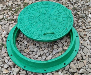 Крышка люка септика 5 тонн 60/80 см с замком