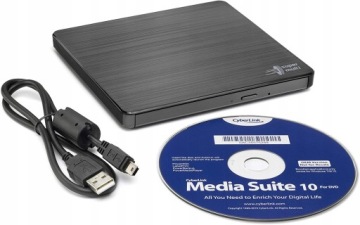 Usb DVD vypalovačka SuperMulti GP60NB60 Slim Černá Box Soft