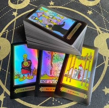 НАБОР КЛАССИЧЕСКИХ КАРТОЧЕК AE КЛАССИЧЕСКИЕ КАРТЫ ТАРО УЭЙТА ГОЛОГРАФИЧЕСКИЕ 78 ШТ.