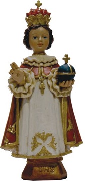 Figurka Praskie Jezulatko, czerwona peleryna, 12cm