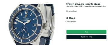 Zegarek Breitling Superocean Heritage Automatic 38 Chronometer A37320 BOX