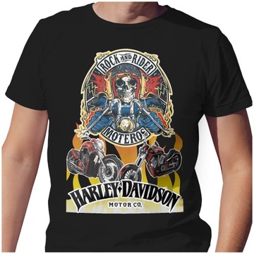 KOSZULKA T-SHIRT MOTOR HARLEY DAVIDSON XL JAKOŚĆ