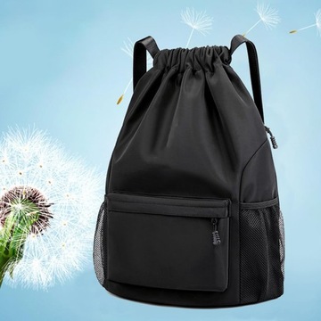 Рюкзак с завязкой и отверстием. Водонепроницаемая спортивная сумка с 6 карманами.