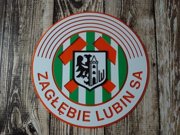 Zagłębie Lubin herb na ścianę do domu prezent na święta dla chłopaka męża