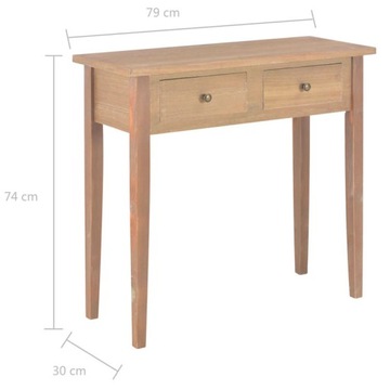 DREWNIANA KONSOLA Z SZUFLADAMI === STOLIK TOALETKA