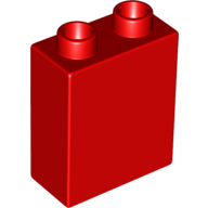 LS NOWE LEGO DUPLO 1x2x2 STOJĄCA PŁYTKA CZERWONY