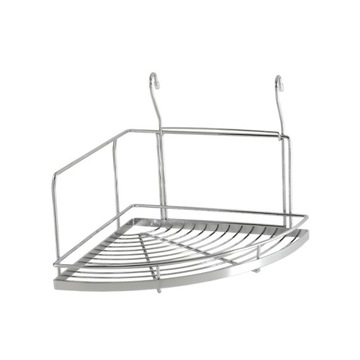 ORGANIZER KOSZYK PODSTAWKA PÓŁKA KUCHENNA NAROŻNIKOWA DUŻA CHROM AMIX