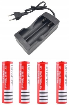 Akumulator OGNIWO 18650 7800mAh 3.7V + ładowarka