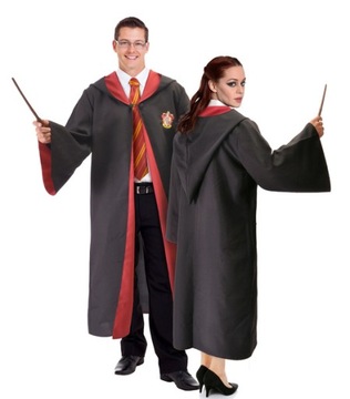 STRÓJ HARRY POTTER PELERYNA GRYFFINDOR LICENCJA