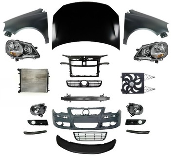 POLO 9N3 05-09 PRZÓD MASKA ZDERZAK PAS LAMPA