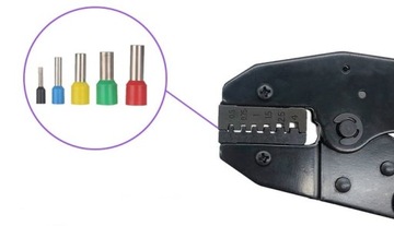 ОБЖИМНЫЙ ИНСТРУМЕНТ ДЛЯ ПРЕССОВАНИЯ КАБЕЛЬНЫХ ПУЛ 0,5-4 мм²