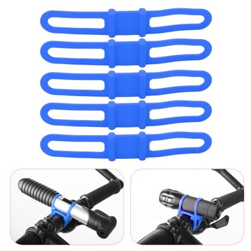 DUUTI 5 шт., держатель для велосипедного фонарика с силиконовым ремешком для велосипеда
