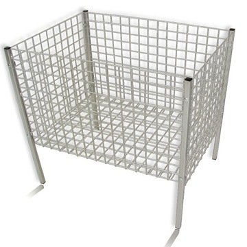 KOSZ WYPRZEDAŻOWY NA PROFILACH CHROMOWANY 60x80cm