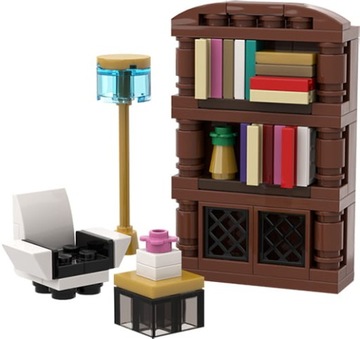 Kącik czytelniczy - customowy model z klocków LEGO